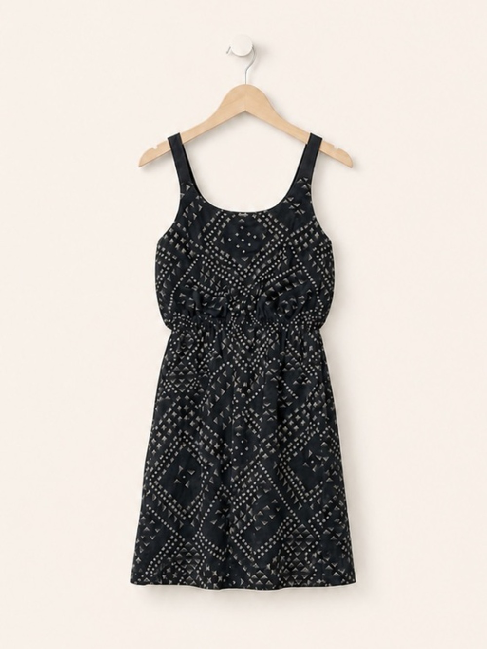 Chiffon Geometric Pattern Dress Size XS